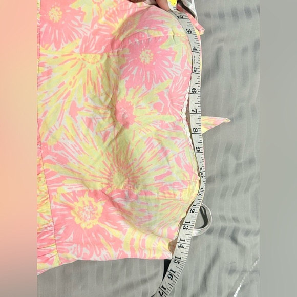 Lilly Pulitzer Strapless Pink and Yellow Dress - Picture 8 of 10